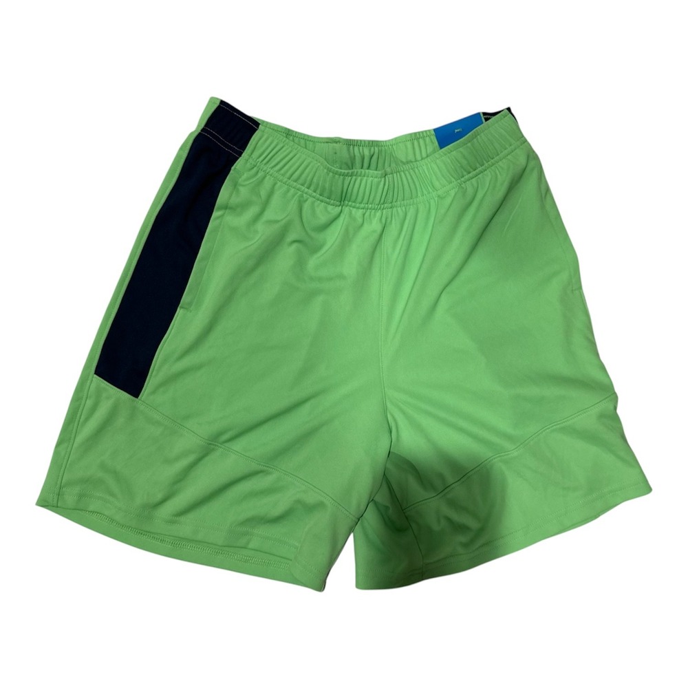DSG Boys XL Knit Performance Shorts Lime Green Navy Blue Athletic Fit NWT